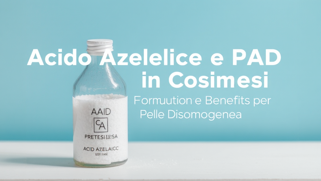 Siero viso a base di acido azelaico e PAD per il trattamento di macchie e pelle disomogenea